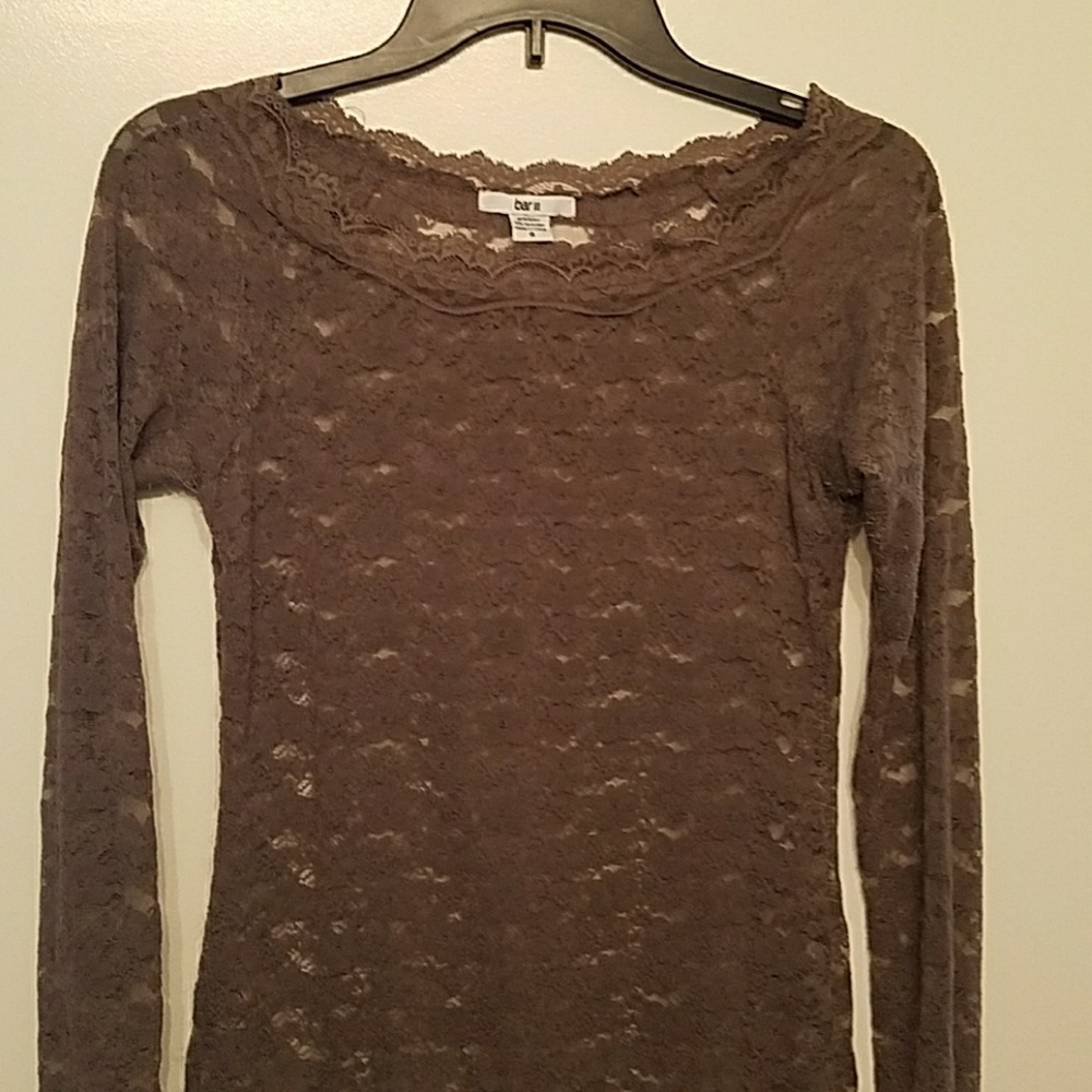 🌻 5 for $20 🌻Bar III Long Sleeve Lace Shirt Sm